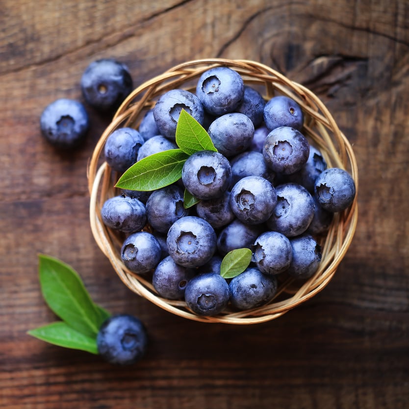 Fresh blueberries